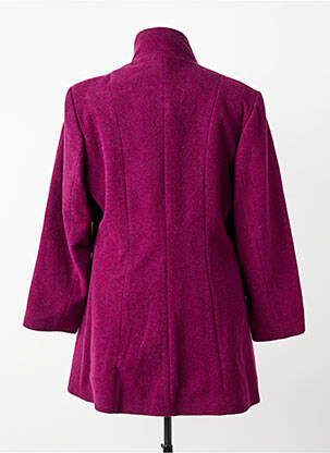 Manteau long coupe droite sans capuche violet JUMFIL femme