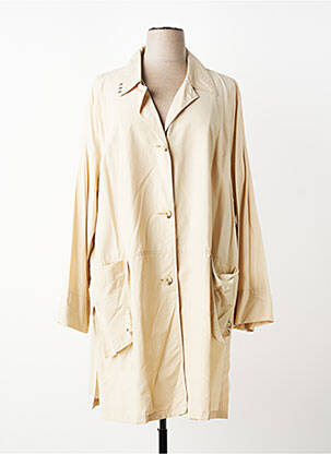 Trench tissage popeline sans capuche beige ALAIN WEIZ femme