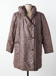 Manteau long a capuche a capuche marron JUMFIL femme