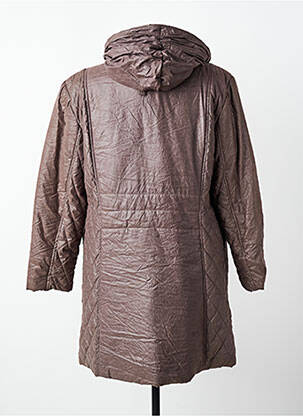 Manteau long a capuche a capuche marron JUMFIL femme