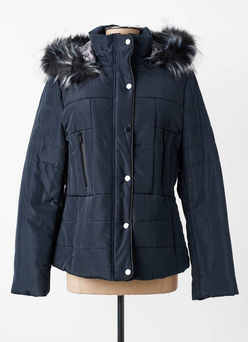 Doudoune poches a capuche bleu JUMFIL femme