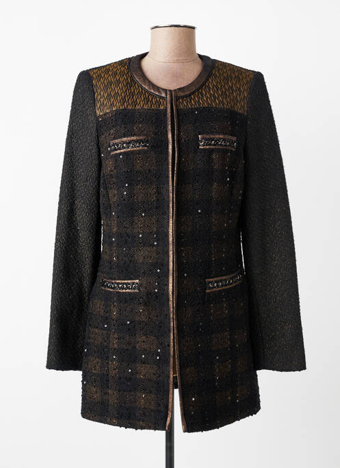Veste casual col rond noir JUMFIL femme