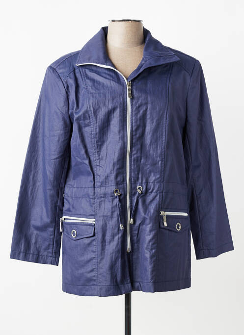 Parka fermeture zippée sur le devant a capuche bleu JUMFIL femme
