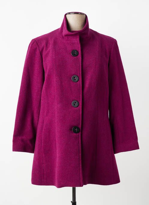 Manteau long coupe droite sans capuche violet JUMFIL femme