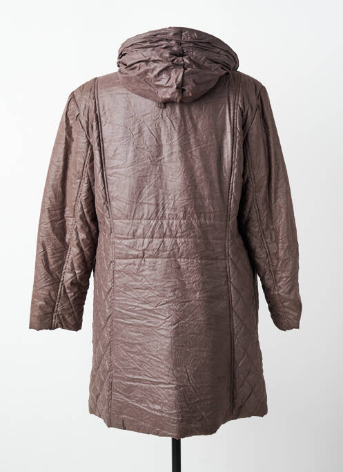 Manteau long a capuche a capuche marron JUMFIL femme