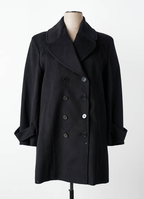 Manteau long coupe droite sans capuche noir JUMFIL femme