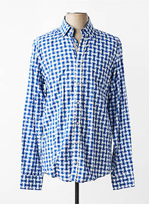 Chemise manches longues coupe cintrée bleu VENTI homme
