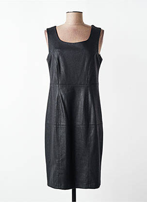 Robe mi-longue sans manche sans manche noir JUMFIL femme