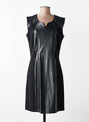 Robe mi-longue sans manche sans manche noir JUMFIL femme