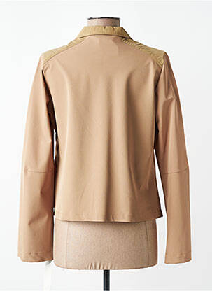 Veste casual poches beige DOUBLE JEU femme