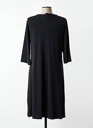 Robe mi-longue manches 3/4 manches 3/4 noir JUMFIL femme