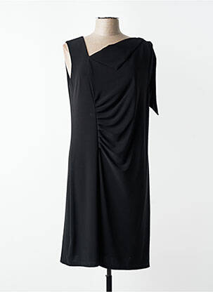 Robe mi-longue sans manche sans manche noir JUMFIL femme