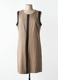 Robe mi-longue sans manche sans manche marron JUMFIL femme