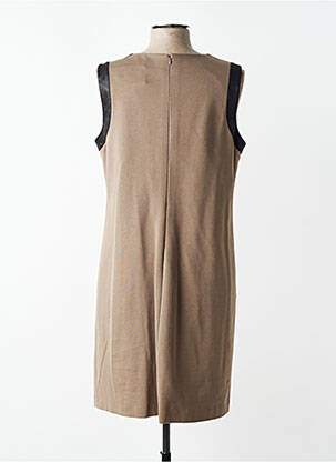 Robe mi-longue sans manche sans manche marron JUMFIL femme