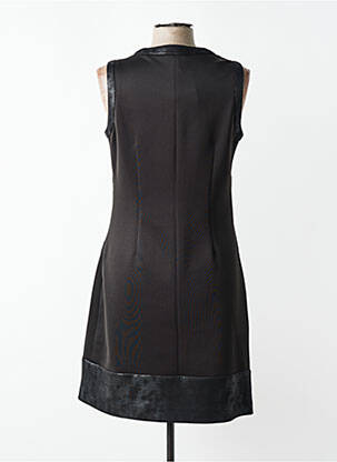 Robe mi-longue sans manche sans manche noir JUMFIL femme
