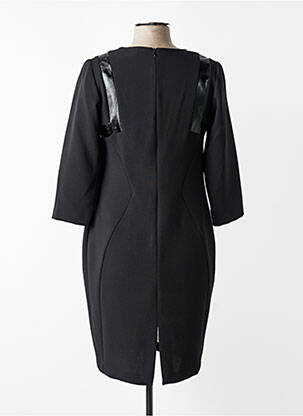 Robe courte manches 3/4 manches 3/4 noir ÉCLÀ femme