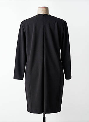 Robe mi-longue manches longues manches longues noir JUMFIL femme