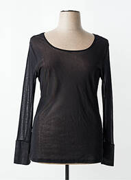 Top coupe cintrée manches longues noir JUMFIL femme