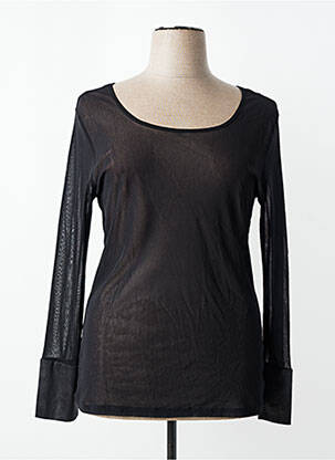 Top coupe cintrée manches longues noir JUMFIL femme