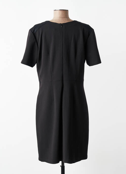 Robe courte fermeture zippée au dos manches courtes noir JUMFIL femme