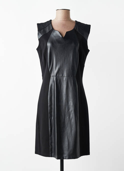 Robe mi-longue sans manche sans manche noir JUMFIL femme