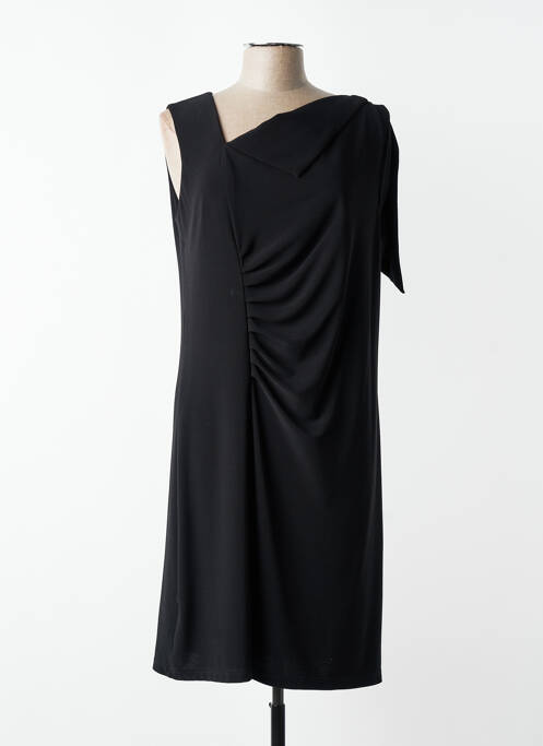 Robe mi-longue sans manche sans manche noir JUMFIL femme