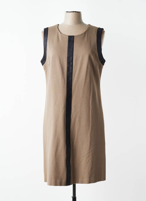 Robe mi-longue sans manche sans manche marron JUMFIL femme