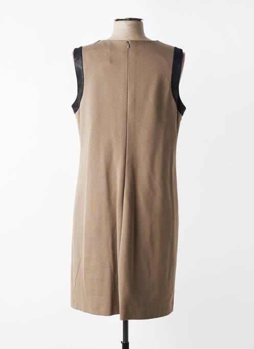 Robe mi-longue sans manche sans manche marron JUMFIL femme