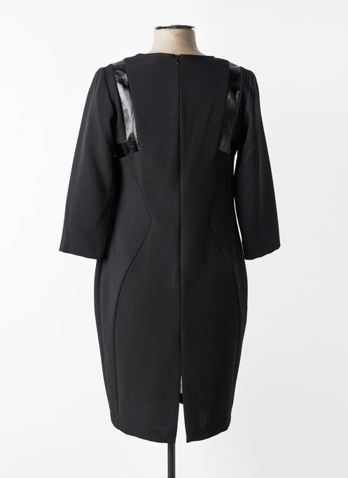 Robe courte manches 3/4 manches 3/4 noir ÉCLÀ femme