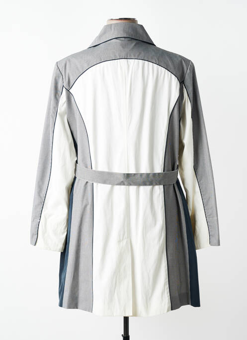 Trench tissage popeline sans capuche bleu JUMFIL femme