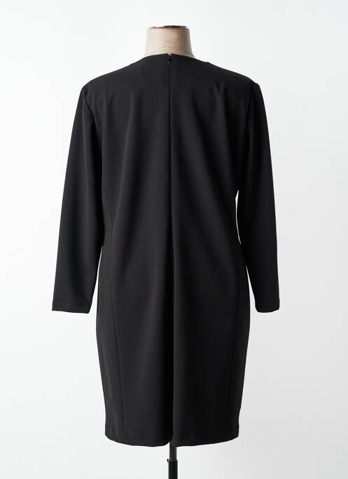 Robe mi-longue manches longues manches longues noir JUMFIL femme