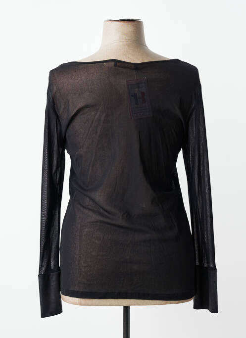Top coupe cintrée manches longues noir JUMFIL femme