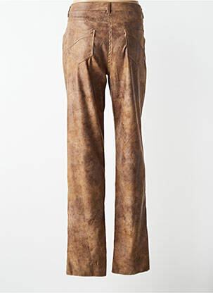 Pantalon droit stretch taille normale marron JUMFIL femme