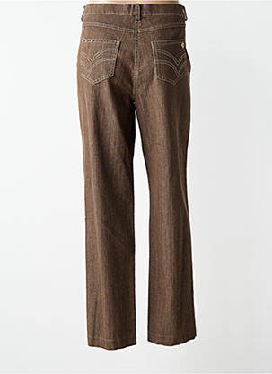 Pantalon droit stretch taille normale marron JUMFIL femme