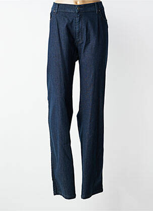 Pantalon droit stretch taille normale bleu JUMFIL femme