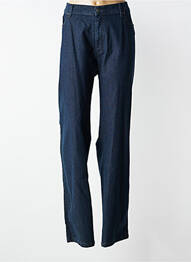 Pantalon droit stretch taille normale bleu JUMFIL femme