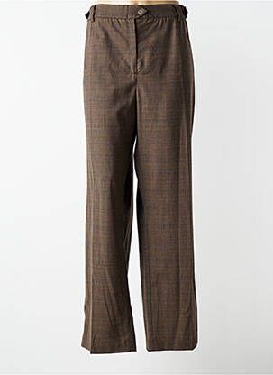 Pantalon droit stretch taille normale marron JUMFIL femme