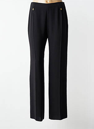 Pantalon droit tissage crêpe taille normale noir JUMFIL femme