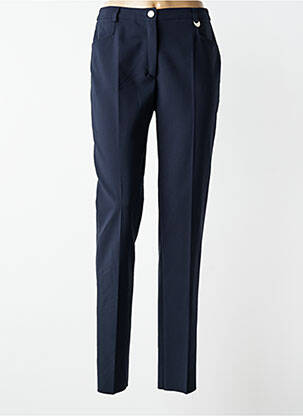 Pantalon slim taille élastique taille normale bleu JUMFIL femme