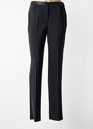Pantalon slim tissage popeline taille normale noir JUMFIL femme