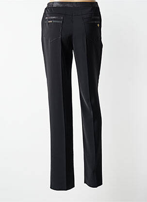 Pantalon slim tissage popeline taille normale noir JUMFIL femme