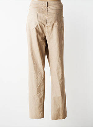 Pantalon droit stretch taille normale beige JUMFIL femme