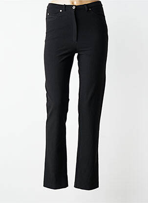 Pantalon slim stretch taille normale noir GUY DUBOUIS femme
