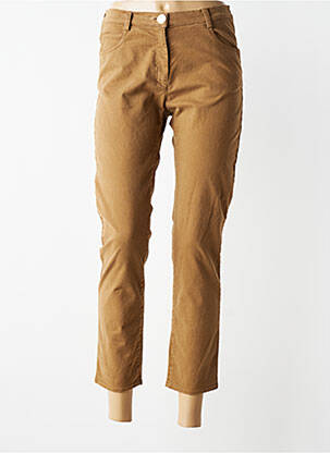 Pantalon 7/8 stretch taille normale marron JUMFIL femme