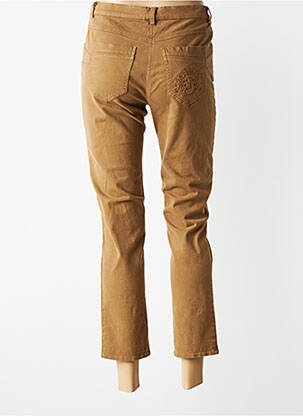 Pantalon 7/8 stretch taille normale marron JUMFIL femme