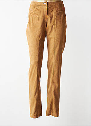 Pantalon slim stretch taille normale marron JUMFIL femme