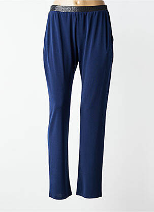 Pantalon droit taille élastique bleu JUMFIL femme