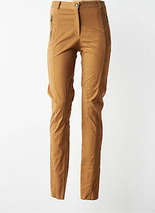 Pantalon slim stretch taille normale marron JUMFIL femme