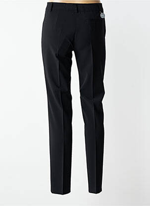 Pantalon slim tissage popeline taille normale noir BRUNO SAINT HILAIRE femme