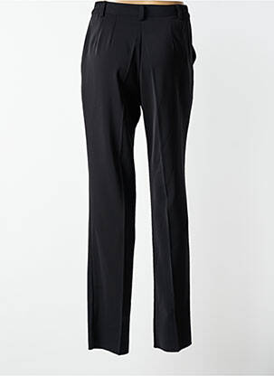 Pantalon droit taille à pinces taille haute noir JUMFIL femme